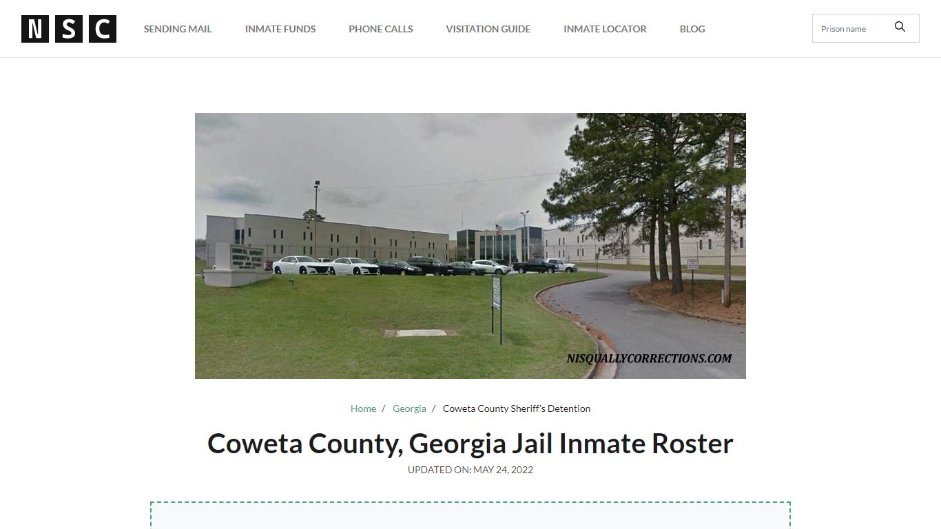 Coweta County, Georgia Jail Inmate List